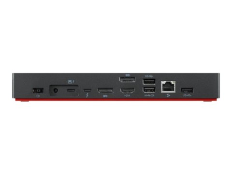 Lenovo | ThinkPad Thunderbolt 4 Workstation Dock | Stacja dokująca | Porty Ethernet LAN (RJ-45) 1 | Porty DisplayPort 2 | Porty Lenovo | ThinkPad Thunderbolt 4 Workstation Dock | Stacja dokująca | Porty Ethernet LAN (RJ-45) 1 | Porty DisplayPort 2 | Porty