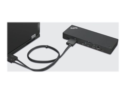 Lenovo | ThinkPad Thunderbolt 4 Workstation Dock | Stacja dokująca | Porty Ethernet LAN (RJ-45) 1 | Porty DisplayPort 2 | Porty Lenovo | ThinkPad Thunderbolt 4 Workstation Dock | Stacja dokująca | Porty Ethernet LAN (RJ-45) 1 | Porty DisplayPort 2 | Porty