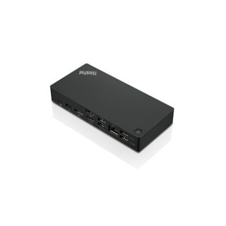 Lenovo | ThinkPad Universal USB-C Dock - EU | Stacja dokująca | Porty Ethernet LAN (RJ-45) w ilości 1 | Porty VGA (D-Sub) w iloś