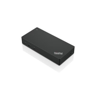 Lenovo | ThinkPad Universal USB-C Dock - EU | Stacja dokująca | Porty Ethernet LAN (RJ-45) w ilości 1 | Porty VGA (D-Sub) w iloś