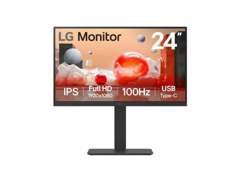 LG 24BA750-B | 23.8 " | IPS | FHD | 16:9 | 100 Hz | 5 ms | 1920 x 1080 pixels | 200 cd/m² | HDMI ports quantity 1 | Black LG 24BA750-B | 23.8 " | IPS | FHD | 16:9 | 100 Hz | 5 ms | 1920 x 1080 pixels | 200 cd/m² | HDMI ports quantity 1 | Black