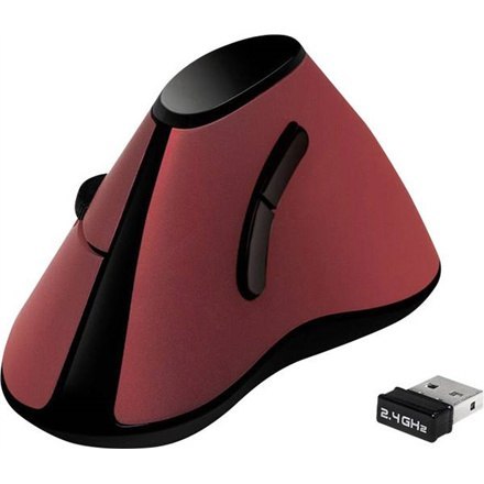 Logilink | Ergonomiczna mysz pionowa | ID0159 | Optyczna | Bezprzewodowa | Czerwona Logilink | Ergonomiczna mysz pionowa | ID0159 | Optyczna | Bezprzewodowa | Czerwona