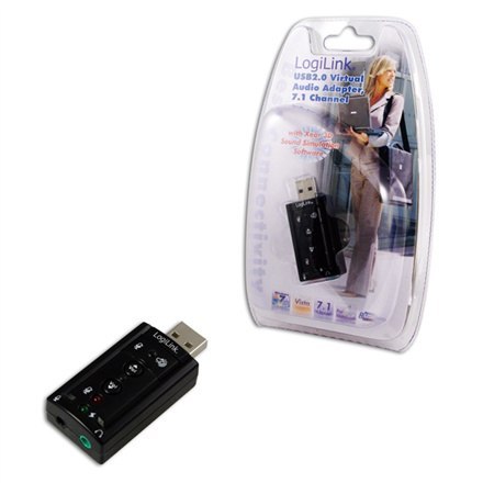 Logilink | Karta dźwiękowa | Karta dźwiękowa USB z wirtualnymi efektami dźwiękowymi 7.1 Logilink | Karta dźwiękowa | Karta dźwiękowa USB z wirtualnymi efektami dźwiękowymi 7.1