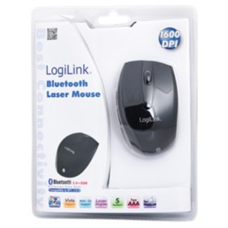 Logilink | Maus Laser Bluetooth mit 5 Tasten | Bluetooth Laser Mouse; | bezprzewodowa | czarna