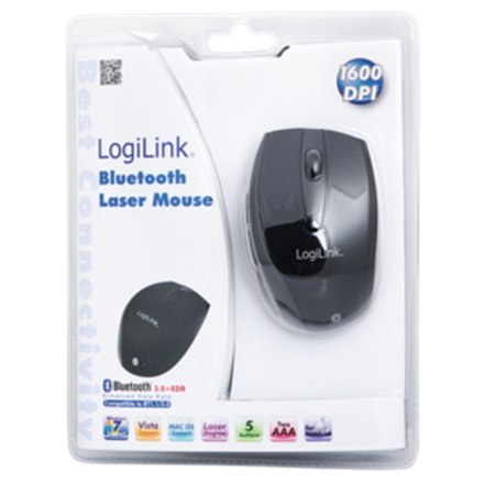 Logilink | Maus Laser Bluetooth mit 5 Tasten | Bluetooth Laser Mouse; | bezprzewodowa | czarna Logilink | Maus Laser Bluetooth mit 5 Tasten | Bluetooth Laser Mouse; | bezprzewodowa | czarna