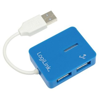 LogiLink Smile | 4-portowy koncentrator USB2.0 | Koncentrator - 4 porty | USB 1.1, USB 2.0