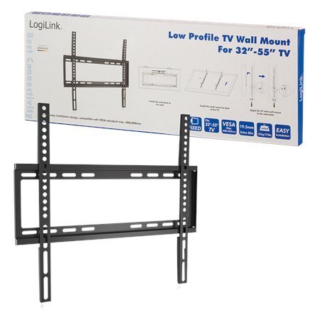 Logilink BP0009 Uchwyt ścienny TV, 32-55", stały, 19,5 mm | Logilink Logilink BP0009 Uchwyt ścienny TV, 32-55", stały, 19,5 mm | Logilink