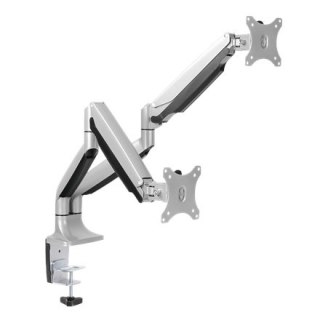 Logilink BP0043 Uchwyt biurkowy na dwa monitory, 13"-32", sprężyna gazowa, aluminium | Logilink