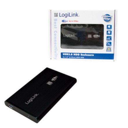 Logilink | Obudowa pamięci masowej | Obudowa 2,5 cala S-SATA HDD USB 3.0 Alu | Dysk twardy | 2,5" | SATA 3Gb/s | USB 3.0 Logilink | Obudowa pamięci masowej | Obudowa 2,5 cala S-SATA HDD USB 3.0 Alu | Dysk twardy | 2,5" | SATA 3Gb/s | USB 3.0