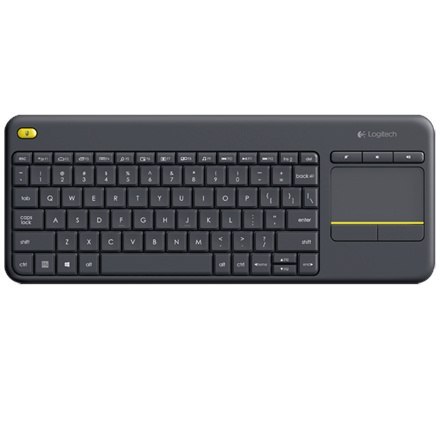 Logitech | K400 Plus | Klawiatura z gładzikiem | Bezprzewodowa | NL | Czarna | Port USB | 380 g Logitech | K400 Plus | Klawiatura z gładzikiem | Bezprzewodowa | NL | Czarna | Port USB | 380 g