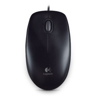 Logitech | Mysz | B100 | Przewodowa | Czarna