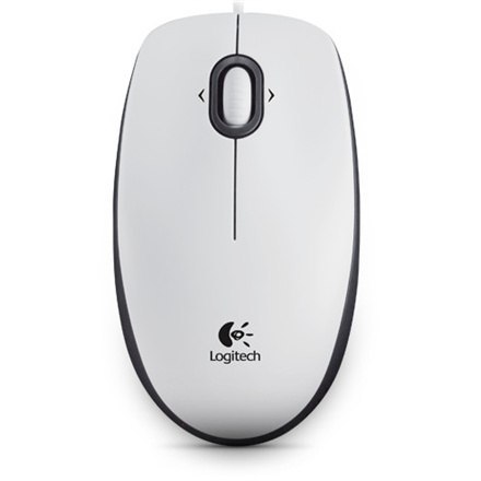 Logitech | Przenośna mysz optyczna | B100 | Biały Logitech | Przenośna mysz optyczna | B100 | Biały