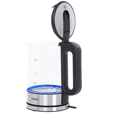 Mesko | Czajnik | MS 1301b | Elektryczny | 1850 W | 1,7 L | Szkło/stal nierdzewna | Podstawa obrotowa 360° | Czarny Mesko | Czajnik | MS 1301b | Elektryczny | 1850 W | 1,7 L | Szkło/stal nierdzewna | Podstawa obrotowa 360° | Czarny