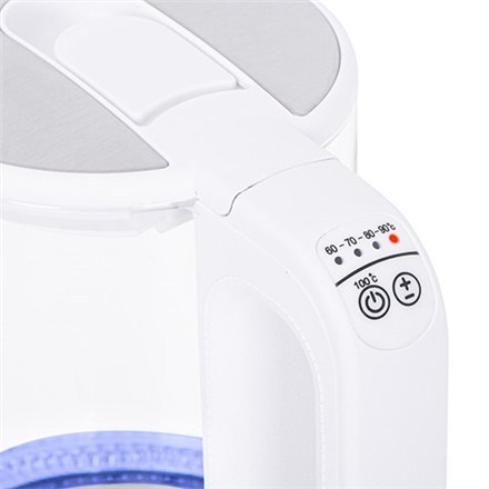 Mesko | Czajnik | MS 1301w | Elektryczny | 1850 W | 1,7 L | Szkło/stal nierdzewna | Podstawa obrotowa 360° | Biały Mesko | Czajnik | MS 1301w | Elektryczny | 1850 W | 1,7 L | Szkło/stal nierdzewna | Podstawa obrotowa 360° | Biały