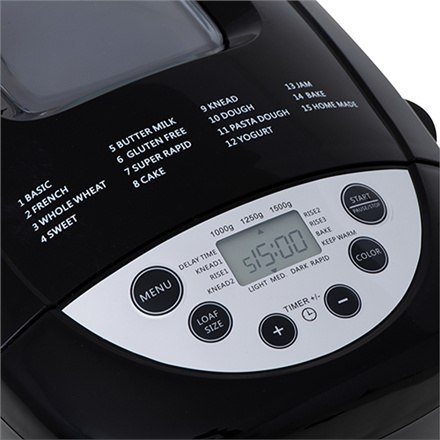 Mesko MS 6022 Bread maker, 15 Programs, Black Mesko MS 6022 Bread maker, 15 Programs, Black