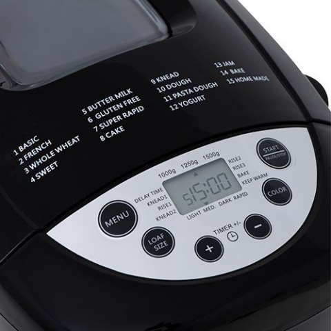 Mesko MS 6022 Bread maker, 15 Programs, Black Mesko MS 6022 Bread maker, 15 Programs, Black