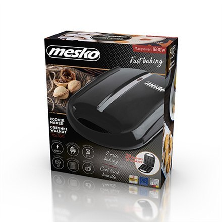 Mesko | Maszynka do orzechów | MS 3041 | 1600 W | Ilość ciasta 24 | Orzechy | Czarny Mesko | Maszynka do orzechów | MS 3041 | 1600 W | Ilość ciasta 24 | Orzechy | Czarny