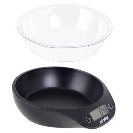 Mesko | Waga kuchenna z miską | MS 3164 | Maksymalna waga (udźwig) 5 kg | Podziałka 1 g | Typ wyświetlacza LCD | Czarny Mesko | Waga kuchenna z miską | MS 3164 | Maksymalna waga (udźwig) 5 kg | Podziałka 1 g | Typ wyświetlacza LCD | Czarny