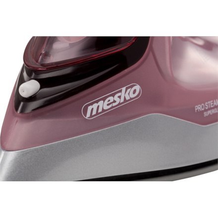 Mesko | Żelazko | MS 5028 | Żelazko parowe | 2600 W | Ciągła para 35 g/min | Wydajność uderzenia pary 60 g/min | Różowy/szary Mesko | Żelazko | MS 5028 | Żelazko parowe | 2600 W | Ciągła para 35 g/min | Wydajność uderzenia pary 60 g/min | Różowy/szary