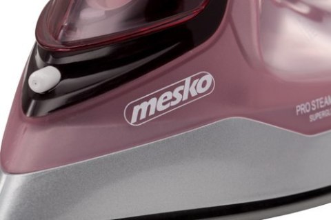 Mesko | Żelazko | MS 5028 | Żelazko parowe | 2600 W | Ciągła para 35 g/min | Wydajność uderzenia pary 60 g/min | Różowy/szary Mesko | Żelazko | MS 5028 | Żelazko parowe | 2600 W | Ciągła para 35 g/min | Wydajność uderzenia pary 60 g/min | Różowy/szary