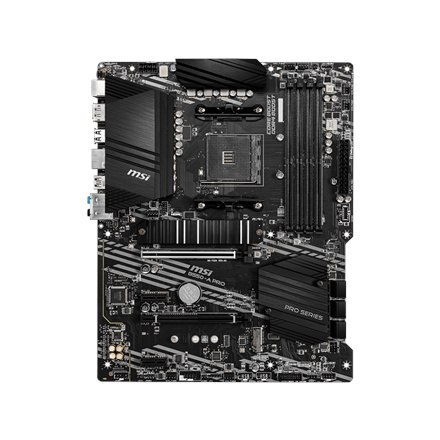 MSI | B550-A PRO | Gniazdo procesora Socket AM4 | Typ chipsetu AMD B550 | Obsługiwana technologia pamięci RAM DDR4 SDRAM MSI | B550-A PRO | Gniazdo procesora Socket AM4 | Typ chipsetu AMD B550 | Obsługiwana technologia pamięci RAM DDR4 SDRAM