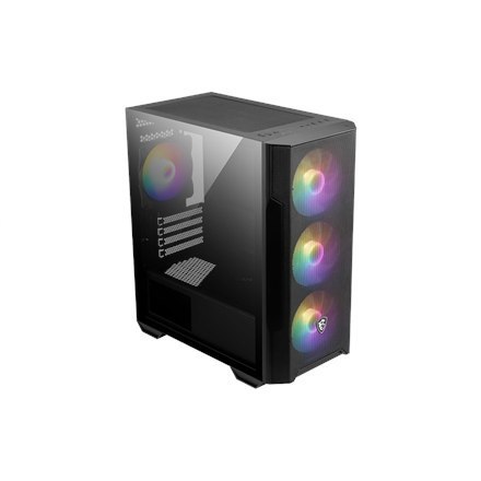 MSI MAG FORGE M100R Side window Black Micro ATX Tower Power supply included No MSI MAG FORGE M100R Side window Black Micro ATX Tower Power supply included No
