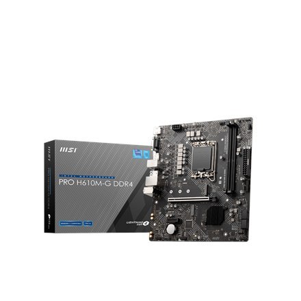 MSI | PRO H610M-G DDR4 | Rodzina procesorów Intel | Gniazdo procesora LGA1700 | DDR4 DIMM | Gniazda pamięci 2 | Obsługiwane inte MSI | PRO H610M-G DDR4 | Rodzina procesorów Intel | Gniazdo procesora LGA1700 | DDR4 DIMM | Gniazda pamięci 2 | Obsługiwane inte