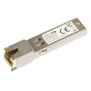 MikroTik | Moduł nadawczo-odbiorczy SFP+ / RJ-45 | S+RJ10 | 10 Gb/s | Maksymalna odległość transferu 200 m