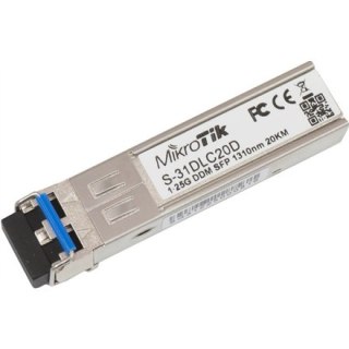 MikroTik | Moduł nadawczo-odbiorczy SFP (mini-GBIC) - SFP (mini-GBIC) / LC jednomodowy | S-31DLC20D | 1,25 Gb/s | Maksymalna odl
