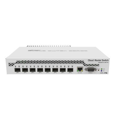 MikroTik | Switch | CRS309-1G-8S+IN | Web managed | Desktop | Porty 1 Gbps (RJ-45) ilość 1 | Porty SFP+ ilość 8 MikroTik | Switch | CRS309-1G-8S+IN | Web managed | Desktop | Porty 1 Gbps (RJ-45) ilość 1 | Porty SFP+ ilość 8