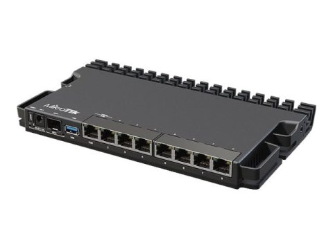 MikroTik Wired Ethernet Router RB5009UG+S+IN, Quad core 1.4 GHz CPU, 1xSFP+, 7xGigabit LAN, 1x2.5G LAN, 1xUSB, Can be powered in MikroTik Wired Ethernet Router RB5009UG+S+IN, Quad core 1.4 GHz CPU, 1xSFP+, 7xGigabit LAN, 1x2.5G LAN, 1xUSB, Can be powered in