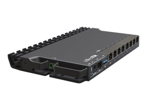 MikroTik Wired Ethernet Router RB5009UG+S+IN, Quad core 1.4 GHz CPU, 1xSFP+, 7xGigabit LAN, 1x2.5G LAN, 1xUSB, Can be powered in MikroTik Wired Ethernet Router RB5009UG+S+IN, Quad core 1.4 GHz CPU, 1xSFP+, 7xGigabit LAN, 1x2.5G LAN, 1xUSB, Can be powered in