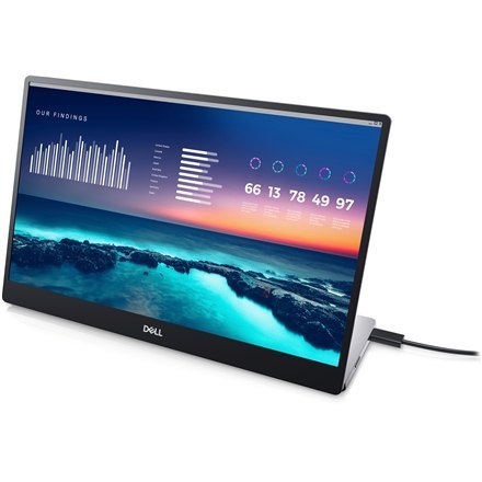 Monitor Dell P1424H o przekątnej 14 cali, dostarcza doskonałą jakość obrazu dzięki technologii LCD i rozdzielczości FHD. Proporc Monitor Dell P1424H o przekątnej 14 cali, dostarcza doskonałą jakość obrazu dzięki technologii LCD i rozdzielczości FHD. Proporc