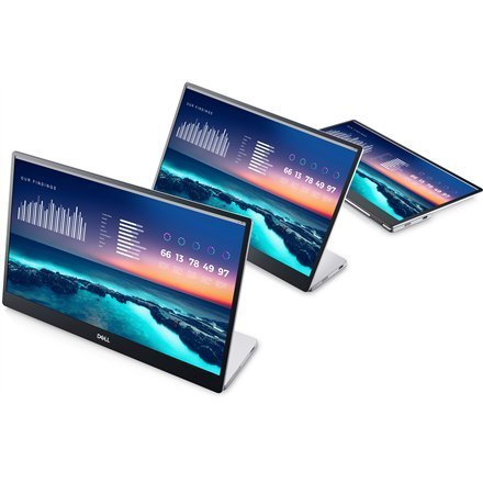 Monitor Dell P1424H o przekątnej 14 cali, dostarcza doskonałą jakość obrazu dzięki technologii LCD i rozdzielczości FHD. Proporc Monitor Dell P1424H o przekątnej 14 cali, dostarcza doskonałą jakość obrazu dzięki technologii LCD i rozdzielczości FHD. Proporc
