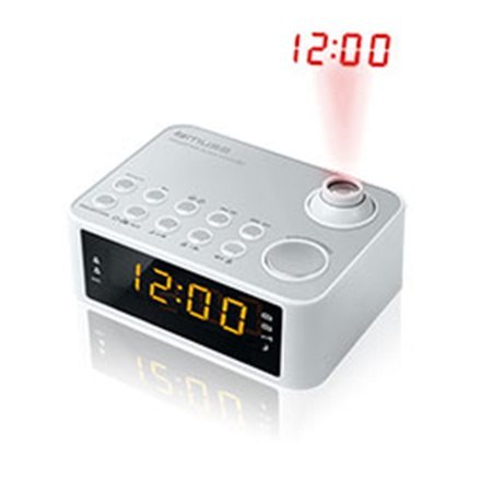 Muse | M-178PW | Biały | Radio z zegarem Muse | M-178PW | Biały | Radio z zegarem