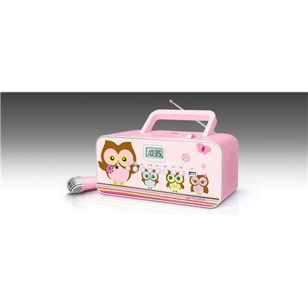Muse | M-29KP | Przenośny odtwarzacz CD/MP3 z USB | 30 W | Różowy/Image Muse | M-29KP | Przenośny odtwarzacz CD/MP3 z USB | 30 W | Różowy/Image