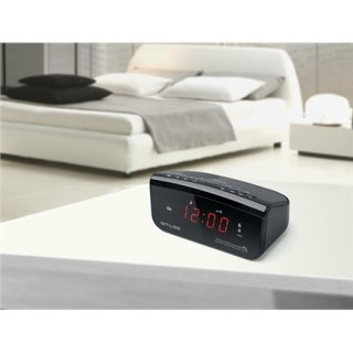 Muse | Radio z zegarem PLL | M-12CR | Funkcja alarmu | Czarny