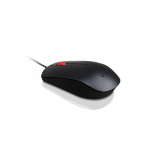 Mysz przewodowa Lenovo Essential USB, 1600 DPI, 1,8 m, 3 przyciski, czarna | Lenovo | Mysz Essential USB | czujnik optyczny | pr