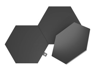 Nanoleaf Shapes Black Hexagon Expansion pack (3 panels) Nanoleaf | Shapes Black Hexagon Expansion pack (3 panels) | 42 W | WiFi