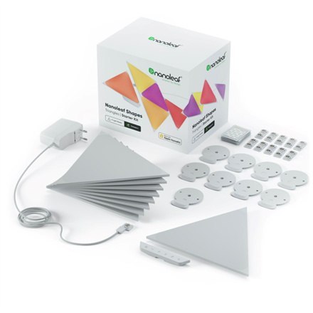 Nanoleaf | Shapes Triangles Starter Kit (9 panels) | 1 W | 16M+ colours Nanoleaf | Shapes Triangles Starter Kit (9 panels) | 1 W | 16M+ colours