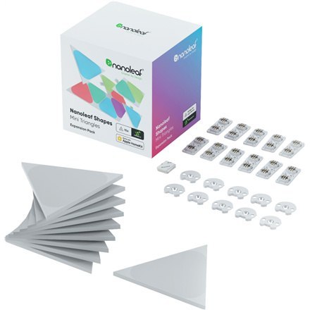 Nanoleaf|Shapes Triangles Mini Expansion Pack (10 paneli)|1 x 0.54 W|16M+ kolorów|2.4GHz WiFi b/g/n; Nanoleaf|Shapes Triangles Mini Expansion Pack (10 paneli)|1 x 0.54 W|16M+ kolorów|2.4GHz WiFi b/g/n;