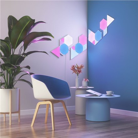 Nanoleaf|Shapes Triangles Mini Expansion Pack (10 paneli)|1 x 0.54 W|16M+ kolorów|2.4GHz WiFi b/g/n; Nanoleaf|Shapes Triangles Mini Expansion Pack (10 paneli)|1 x 0.54 W|16M+ kolorów|2.4GHz WiFi b/g/n;