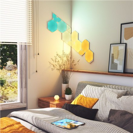 Nanoleaf|Shapes Triangles Mini Expansion Pack (10 paneli)|1 x 0.54 W|16M+ kolorów|2.4GHz WiFi b/g/n; Nanoleaf|Shapes Triangles Mini Expansion Pack (10 paneli)|1 x 0.54 W|16M+ kolorów|2.4GHz WiFi b/g/n;