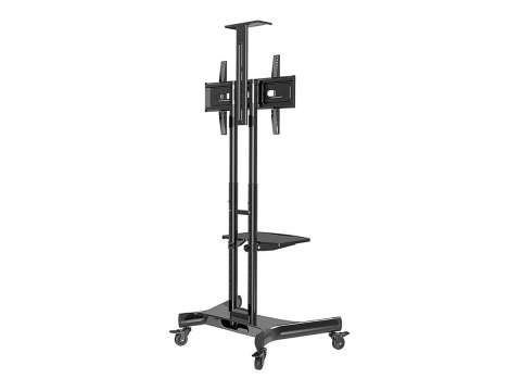 Neomounts NM-M1700BLACK TV trolley - 32-75" - max 50 kg - manual h 104,2-154,2 cm - VESA 200x200-600x400 - incl. cam/hardware sh Neomounts NM-M1700BLACK TV trolley - 32-75" - max 50 kg - manual h 104,2-154,2 cm - VESA 200x200-600x400 - incl. cam/hardware sh