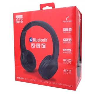 New-One | Słuchawki | HD 68 | Bezprzewodowe | Bluetooth | Czarne