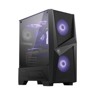 Obudowa PC MSI MAG FORGE 100M, Mid-Tower, USB 3.2, Czarny | MSI | MAG FORGE 100M | Czarny | ATX | Zasilacz w zestawie Nie