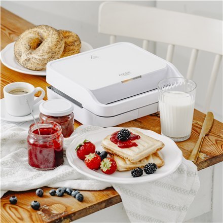 Opiekacz do kanapek 2 w 1 | AD 3070w | 850 W | Liczba płyt 2 | Biały Opiekacz do kanapek 2 w 1 | AD 3070w | 850 W | Liczba płyt 2 | Biały