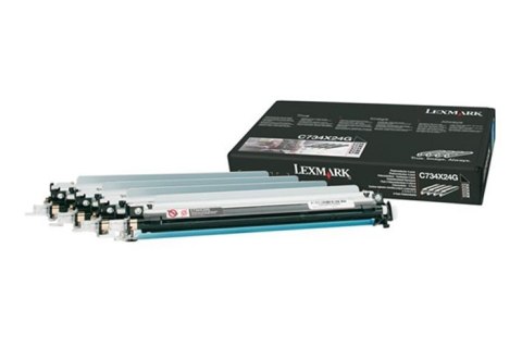 Oryginalny Moduł Bębna CMYK Lexmark C734, C736, C746, C748, X734, X736, X738, X746, X748 (C734X24G) (zestaw czterech bębnów) Oryginalny Moduł Bębna CMYK Lexmark C734, C736, C746, C748, X734, X736, X738, X746, X748 (C734X24G) (zestaw czterech bębnów)