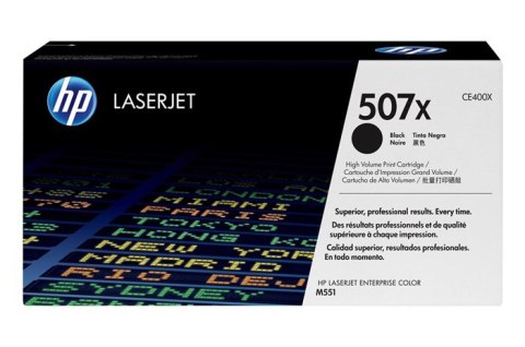 Oryginalny Toner Black HP LaserJet Enterprise 500 Color M551, M575, Pro 500 M570 (507X CE400X) Oryginalny Toner Black HP LaserJet Enterprise 500 Color M551, M575, Pro 500 M570 (507X CE400X)