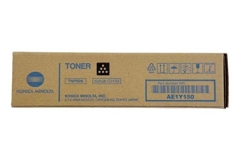 Oryginalny Toner Black Konica Minolta Bizhub C3120i (TNP92K, TNP-92K, AE1Y150) Oryginalny Toner Black Konica Minolta Bizhub C3120i (TNP92K, TNP-92K, AE1Y150)